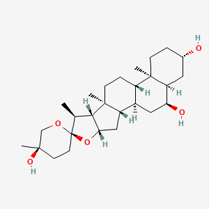 molecular formula C27H44O5 B579782 Asperagenin CAS No. 17305-15-6