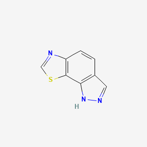 molecular formula C8H5N3S B579783 1H-[1,3]Thiazolo[4,5-G]indazole CAS No. 19546-90-8