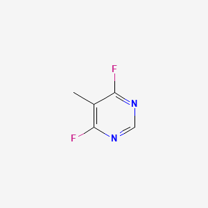 molecular formula C5H4F2N2 B579784 4,6-二氟-5-甲基嘧啶 CAS No. 18260-64-5