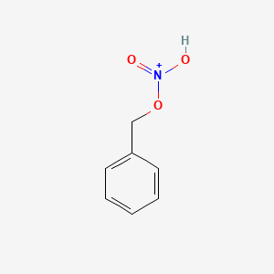 molecular formula C7H8NO3+ B579792 Nitric acid benzyl CAS No. 15285-42-4