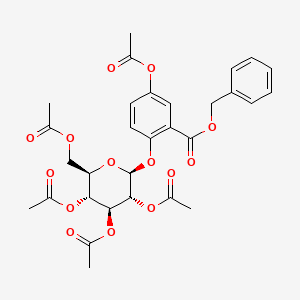 molecular formula C30H32O14 B579793 Trichocarpin pentaacetate CAS No. 17019-77-1