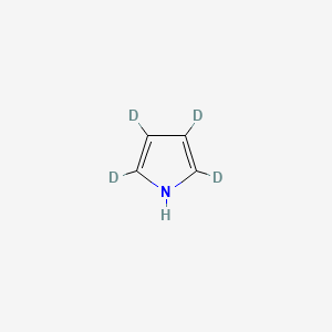 molecular formula C4H5N B579794 Pyrrole-2,3,4,5-d4 CAS No. 17767-94-1