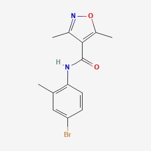 molecular formula C13H13BrN2O2 B5797946 N-(4-bromo-2-methylphenyl)-3,5-dimethyl-1,2-oxazole-4-carboxamide 