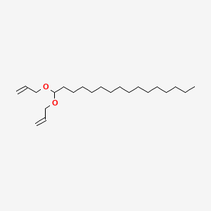 molecular formula C22H42O2 B579796 Hexadecanal diallyl acetal CAS No. 18302-67-5