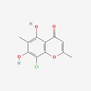 molecular formula C11H9ClO4 B579798 Sordidone CAS No. 18780-80-8