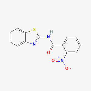 molecular formula C14H9N3O3S B5798027 N-Benzothiazol-2-yl-2-nitro-benzamide 