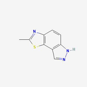 molecular formula C9H7N3S B579804 2-Methyl-7H-[1,3]thiazolo[5,4-e]indazole CAS No. 18035-08-0
