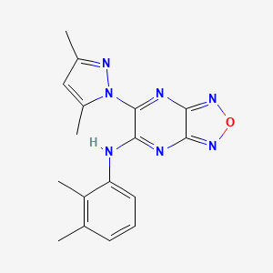 molecular formula C17H17N7O B5798079 N-(2,3-DIMETHYLPHENYL)-6-(3,5-DIMETHYLPYRAZOL-1-YL)-[1,2,5]OXADIAZOLO[3,4-B]PYRAZIN-5-AMINE 