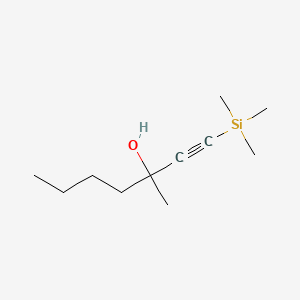 molecular formula C11H22OSi B579812 3-Methyl-1-(trimethylsilyl)hept-1-YN-3-OL CAS No. 17963-42-7