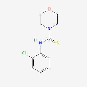 molecular formula C11H13ClN2OS B5798128 N-(2-chlorophenyl)morpholine-4-carbothioamide 