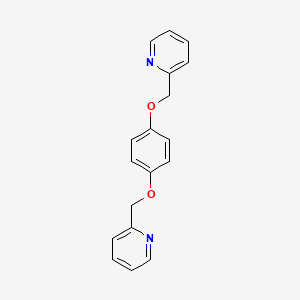 molecular formula C18H16N2O2 B579815 1,4-Bis(2-pyridylmethoxy)benzene CAS No. 219872-35-2