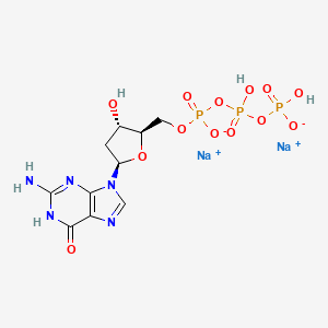 molecular formula C10H13N5Na3O13P3 B579818 2'-Deoxyguanosine 5'-triphosphate, disodium salt CAS No. 18423-40-0