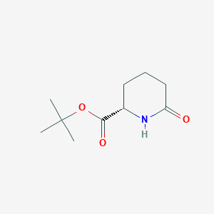 molecular formula C10H17NO3 B057982 Tert-butyl (2S)-6-oxopiperidine-2-carboxylate CAS No. 128524-48-1