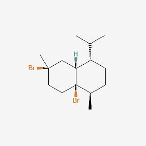 molecular formula C15H26Br2 B579826 Bulgarene dihydrobromide CAS No. 19435-98-4