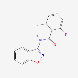 molecular formula C14H8F2N2O2 B5798280 N-(1,2-benzoxazol-3-yl)-2,6-difluorobenzamide 