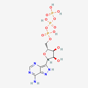 molecular formula C10H16N5O13P3 B579833 Formycin triphosphate CAS No. 16409-13-5