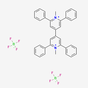 molecular formula C36H30B2F8N2 B579836 1,1'-Dimethyl-2,2',6,6'-tetraphenyl-[4,4'-bipyridine]-1,1'-diium tetrafluoroborate CAS No. 18941-71-4
