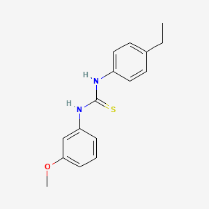 molecular formula C16H18N2OS B5798375 1-(4-Ethylphenyl)-3-(3-methoxyphenyl)thiourea 