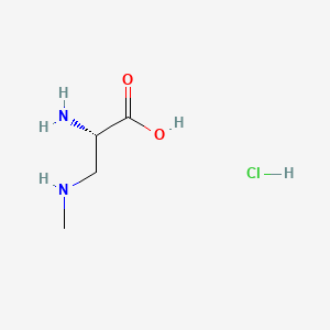 molecular formula C4H11ClN2O2 B579838 (S)-2-amino-3-(methylamino)propanoic acid hydrochloride CAS No. 16012-55-8