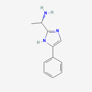molecular formula C11H13N3 B579842 (S)-1-(4-Phenyl-1H-imidazol-2-yl)ethanamine CAS No. 864825-23-0