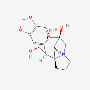 molecular formula C17H19NO5 B579845 (2S,8R,9R,10R,11S,12S)-16,18-dioxa-4-azahexacyclo[11.7.0.02,9.04,8.08,12.015,19]icosa-1(20),13,15(19)-triene-2,10,11-triol CAS No. 421583-14-4