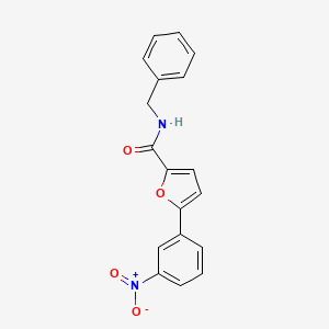 molecular formula C18H14N2O4 B5798529 N-benzyl-5-(3-nitrophenyl)furan-2-carboxamide 