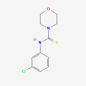 molecular formula C11H13ClN2OS B5798572 N-(3-chlorophenyl)morpholine-4-carbothioamide 