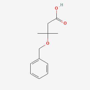 molecular formula C12H16O3 B579860 3-(Benzyloxy)-3-methylbutanoic acid CAS No. 96556-32-0