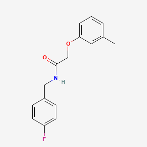 molecular formula C16H16FNO2 B5798612 N-(4-Fluoro-benzyl)-2-m-tolyloxy-acetamide 