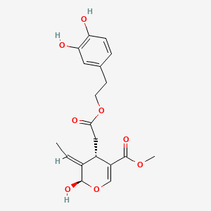 molecular formula C19H22O8 B579867 Oleuropein aglycone CAS No. 31773-95-2