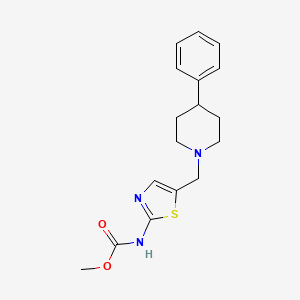 molecular formula C17H21N3O2S B5798705 METHYL N-{5-[(4-PHENYLPIPERIDINO)METHYL]-1,3-THIAZOL-2-YL}CARBAMATE 
