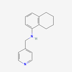 molecular formula C16H18N2 B5798723 N-(pyridin-4-ylmethyl)-5,6,7,8-tetrahydronaphthalen-1-amine 