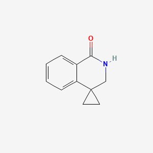 molecular formula C11H11NO B579873 2',3'-Dihydro-1'H-spiro[cyclopropane-1,4'-isoquinolin]-1'-one CAS No. 1782267-00-8