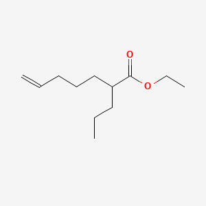 molecular formula C12H22O2 B579875 Ethyl 2-propyl-6-heptenoate CAS No. 157501-10-5