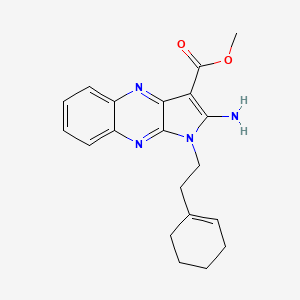 molecular formula C20H22N4O2 B5798845 methyl 2-amino-1-(2-cyclohex-1-en-1-ylethyl)-1H-pyrrolo[2,3-b]quinoxaline-3-carboxylate 