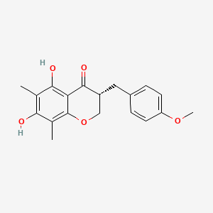 molecular formula C19H20O5 B579886 甲基麦冬酮 B CAS No. 74805-91-7