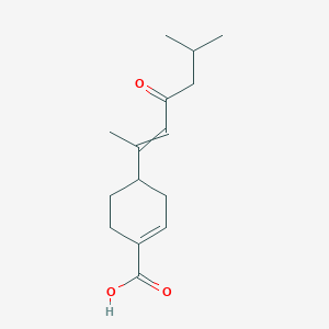 molecular formula C15H22O3 B579892 9-Oxo-2,7-bisaboladien-15-oic acid CAS No. 93888-59-6