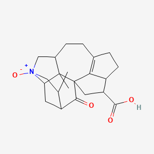molecular formula C22H29NO4 B579893 Demethyl calyciphylline A CAS No. 1584236-34-9