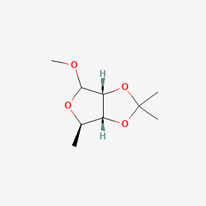 molecular formula C9H16O4 B579899 Methyl-5-deoxy-2,3-O-isopropylidene-D-ribofuranoside CAS No. 78341-97-6