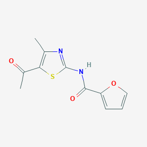 molecular formula C11H10N2O3S B5799047 N-(5-Acetyl-4-methylthiazol-2-yl)furan-2-carboxamide 