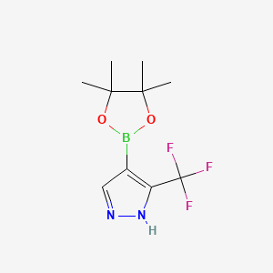 4-(4,4,5,5-Tetramethyl-1,3,2-dioxaborolan-2-yl)-3-(trifluoromethyl)-1H-pyrazole