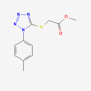 molecular formula C11H12N4O2S B5799108 METHYL 2-{[1-(4-METHYLPHENYL)-1H-1,2,3,4-TETRAZOL-5-YL]SULFANYL}ACETATE 