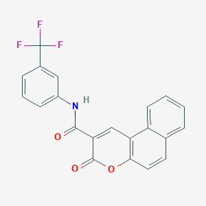 B5799178 3-oxo-N-[3-(trifluoromethyl)phenyl]-3H-benzo[f]chromene-2-carboxamide CAS No. 5884-19-5