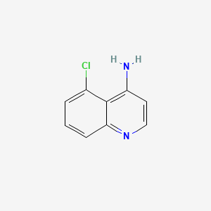 molecular formula C9H7ClN2 B579922 5-Chloroquinolin-4-amine CAS No. 92385-37-0