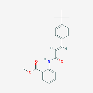 molecular formula C21H23NO3 B5799221 METHYL 2-[(2E)-3-(4-TERT-BUTYLPHENYL)PROP-2-ENAMIDO]BENZOATE 