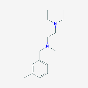 molecular formula C15H26N2 B5799231 N',N'-diethyl-N-methyl-N-[(3-methylphenyl)methyl]ethane-1,2-diamine 