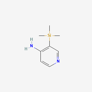 molecular formula C8H14N2Si B579930 3-(Trimethylsilyl)pyridin-4-amine CAS No. 17379-44-1
