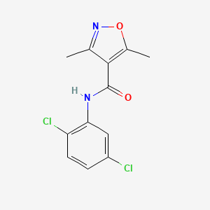 molecular formula C12H10Cl2N2O2 B5799316 N-(2,5-dichlorophenyl)-3,5-dimethyl-1,2-oxazole-4-carboxamide 