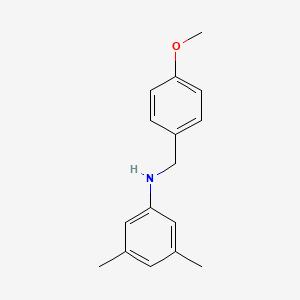 molecular formula C16H19NO B5799327 N-(p-Methoxybenzyl)-3,5-dimethyl aniline 