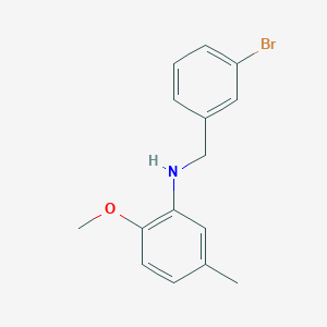 molecular formula C15H16BrNO B5799343 N-(3-bromobenzyl)-2-methoxy-5-methylaniline CAS No. 355816-46-5